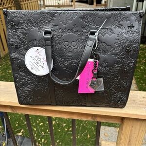 Betsey Johnson Skulls Tote